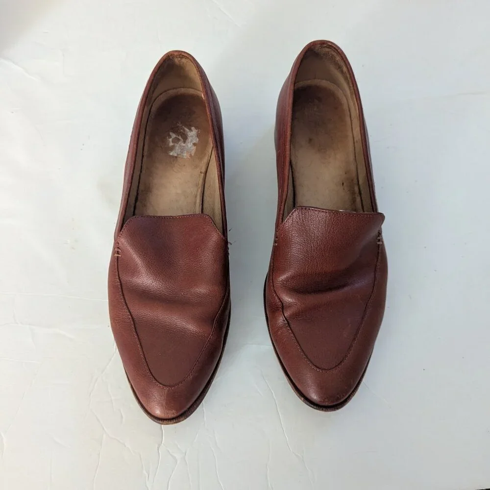 Madewell The Frances Loafer‎ Brown Slip On Boat Shoe Preppy Academia Normcore